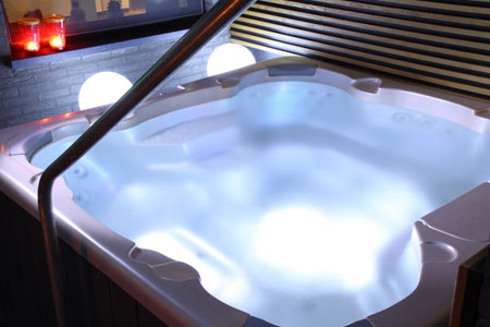 Privé sauna jacuzzi